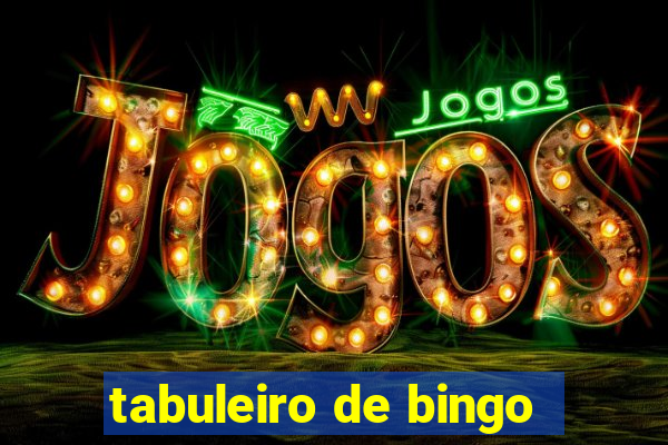 tabuleiro de bingo