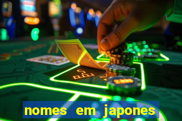 nomes em japones para jogo