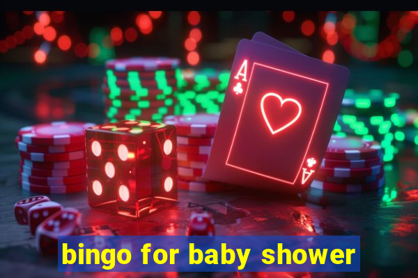 bingo for baby shower