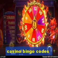 casino bingo codes