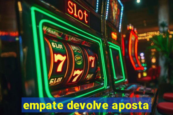 empate devolve aposta