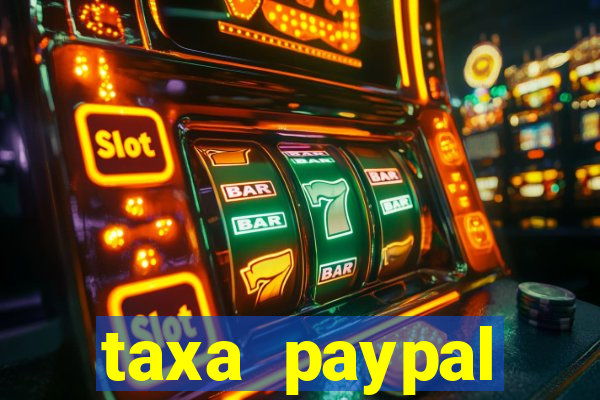 taxa paypal recebimento internacional