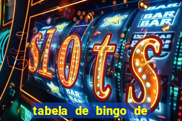 tabela de bingo de 1 a 100