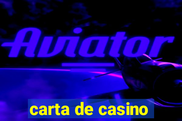 carta de casino