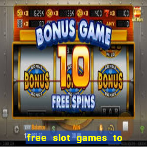 free slot games to play offline