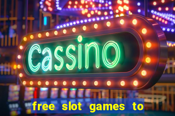 free slot games to play offline