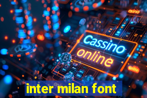 inter milan font