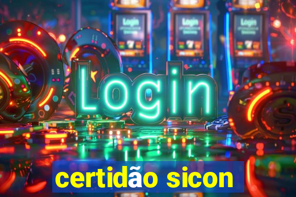 certidão sicon