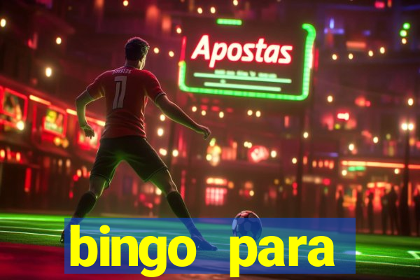 bingo para despedida de solteira para imprimir