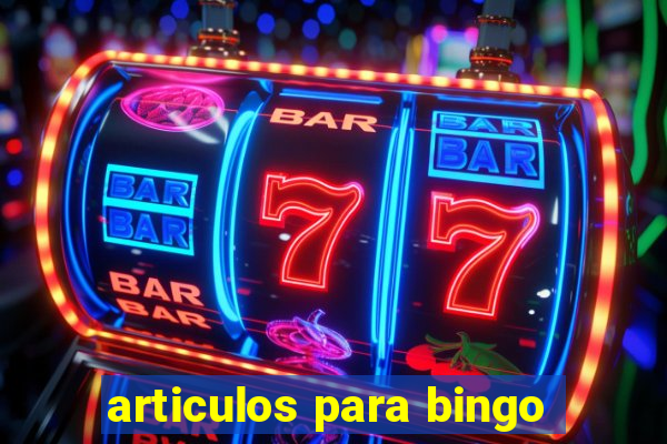 articulos para bingo