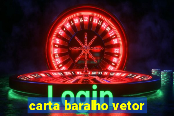 carta baralho vetor