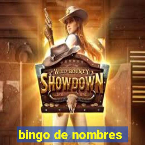 bingo de nombres