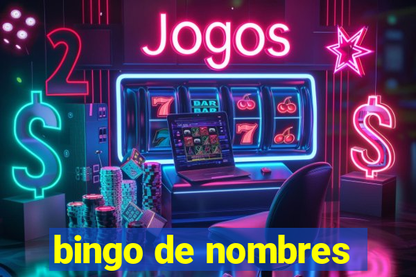 bingo de nombres