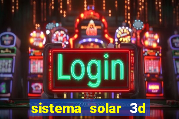 sistema solar 3d em movimento