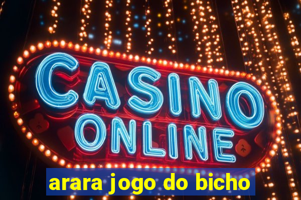 arara jogo do bicho