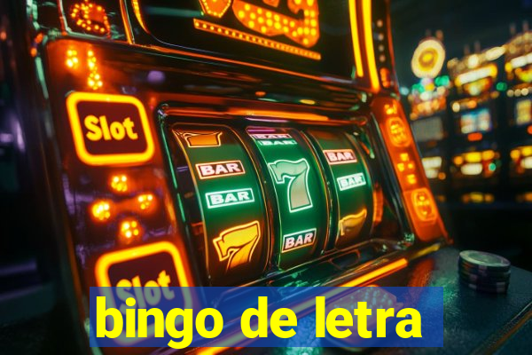 bingo de letra